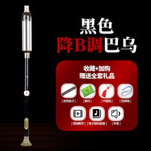 巴乌乐器竖吹g调f调小d调c调降b调a调儿童小学生成人初学者入门 黑降B调