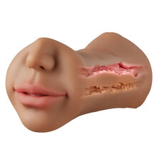 COC 微笑唇双头名器深肤色 独特三通道名器倒模 男用自慰器飞机杯玩具 成人情趣性用品