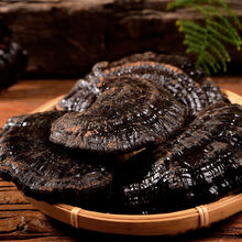 黑灵芝长白山林芝灵芝片泡酒泡水灵芝茶灵芝切片 整朵灵芝 250克装