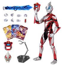 赛罗奥特曼玩具模型act全身关节可动拼装捷德贝利亚迪迦shf超人 18关节捷德act+支架