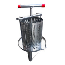 压蜜机304全不锈钢小型家用手动土蜂蜜中蜂榨汁机压糖榨蜡过滤器 全不锈钢压蜜机送221