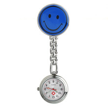 笑脸护士表挂表考试表可爱学生胸表怀表女口袋便表秒表护理 蓝色(夹子款)