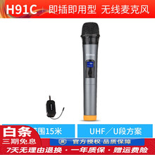 新科S2700F无线话筒麦克风一拖二无线舞台家用会议KTV鹅颈麦 H91C 官方标配