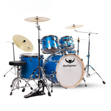 斗牛士架子鼓成人儿童爵士鼓5鼓3镲4镲初学者练习演出入门考级 海洋蓝5鼓4镲