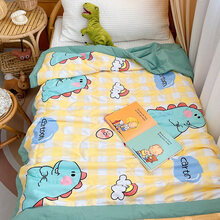 赛维娅 儿童空调被夏凉被幼儿园夏天儿童午睡空调被宝宝被芯可机洗婴儿小被子春秋夏凉被薄 HSH-小恐龙【夏被可机洗手洗】 120x150cm