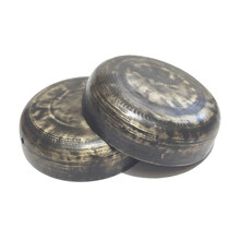 中洲8公分马锣月锣云锣点子小锣手工青铜锣青铜小锣斗牛士 8公分月锣