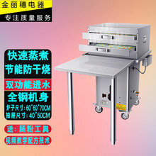 云浮石磨广东肠粉机商用抽屉式燃气地摊摆摊多功能拉肠粉节能蒸炉 套餐五/桌子款/2层(40*50)1抽1份