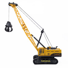 创育儿童钻地玩具破碎机玩具车钻地机抓木机碎石车修路车男孩工程车模型 小队长-抓石吊车