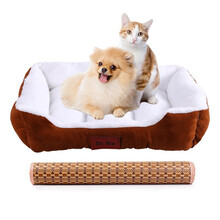 【带夏季凉席垫】Dr.Bio狗窝猫窝四季通用泰迪大号小型犬中型犬狗狗垫子猫咪宠物狗床狗屋用品 M码 50*40*12cm 建议14斤内