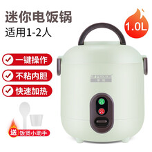 半球（Peskoe）网红迷你电饭煲小电饭锅家用不粘锅学生宿舍蒸煮1-2-3人电饭锅小型单人煲粥蒸饭 浅绿色1L【1-2人】