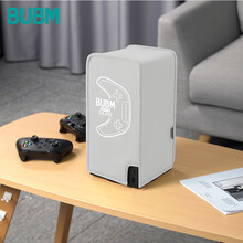 BUBM 适用于微软xbox主机防尘罩 防尘耐脏主机配件防尘袋 游戏机保护套 XBOX-FCZ 浅灰色