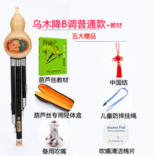 葫芦丝C调降B调 小学生 成人 儿童 初学 演奏型乐器红木 乌木【降B调普通款】+教材