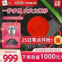 德国米技炉R1电陶炉 家用煮茶炉 进口面板 孕妇可下厨不挑锅 2100W 红色 R1