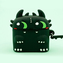 捷威丘Lenove联想lp40耳机保护套LP40真无线蓝牙耳机套LivePods40硅胶软壳卡通创意 联想LP40【黑色卡通龙】