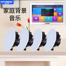 现代（HYUNDAI）F10智能家庭背景音乐主机音箱系统吸顶喇叭音响家庭影院功放套装 吊顶公共广播 一拖四