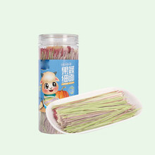 吉田久森宝宝果蔬营养面无添加糖盐婴幼儿童营养细挂面条蔬菜蝴蝶面粒粒面 果蔬细面*3瓶