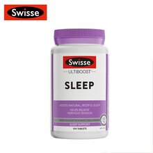 澳洲Swisse 睡眠片 改善睡眠非安眠失眠褪黑素 缓解压力 助眠方式 合生元版 100粒