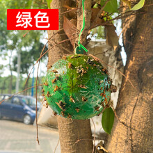 果蝇诱捕喷剂 瓜果园实蝇诱粘剂针蜂引诱剂杀果蝇专用药昆虫物理诱捕器诱黏 诱蝇球10个装【绿色】