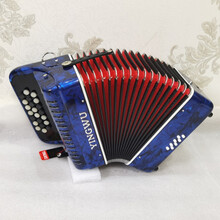 手风琴 8/12/60/96司巴扬琴 初学考级演奏 8贝司 宝石蓝 YW-2208+