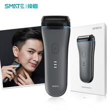 须眉 SMATE剃须刀刮胡刀 男士电动剃须刀 进口马达 全身水洗往复式刮胡刀三刀头ST-W382黑色