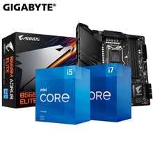 英特尔（Intel）i5 10400F/10500/10600KF 搭B460M CPU主板套装 B560M AORUS ELITE i5 11400F 6核/12线程 2.6GHz