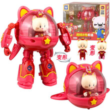 超级小熊布迷变形星星机甲超能合体机器人金刚套装马克米娅男女孩玩具礼物 6002【米娅】变形星星机甲