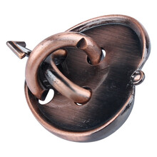 锌合金魔金puzzle魔锁鲁班锁益智玩具烧脑高难度魔球转针笼中星魔戒 爱心