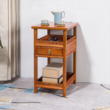 贡艺名居 红木家具非洲花梨（学名：刺猬紫檀）全实木长城小茶几功夫茶台中式实木泡茶桌 大号茶几（长50*宽60*高65） 整装