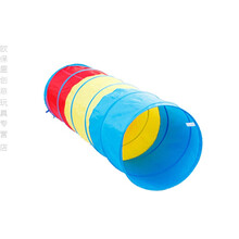 儿童钻洞玩具幼儿园室内阳光爬行隧道钻山洞爬行筒彩虹隧道感统 180CM三色隧道 加厚