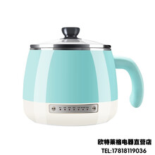 SFU电煮锅迷你火锅小型家用多功能一体锅煮面小电锅学生宿舍 马卡龙蓝色标配