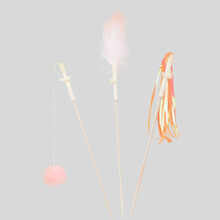 耐威克 宠物猫咪玩具 逗猫棒（毛球款+羽毛款+响纸款）逗猫杆 猫咪互动玩具 柔韧安全