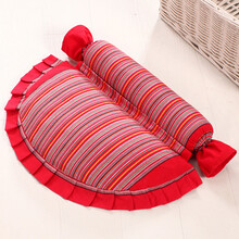 颈椎枕头修复颈椎专用荞麦枕护颈枕单人脊椎矫正病人保健枕芯 红色