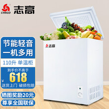 志高（CHIGO）【送货上门】冰柜家用冷柜 冷藏冷冻转换冰柜卧式小冰柜 保存母乳小冰箱 110升【省电款 一级能效】
