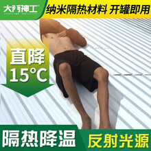 大禹神工 隔热涂料屋顶防水胶补漏材料外墙降温彩钢瓦翻新漆裂缝防晒漆 【高配版】隔热防水40斤/约40m²