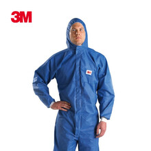 3M 4532+防护服 防辐射性颗粒物 防化服工作服 喷漆服 防尘服 蓝色 M