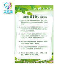 伍贰伍心理咨询室挂图心理健康知识咨询室装饰挂图挂画青少年心理健康标准放松方法心理咨询的误区525心理 自我心理平衡的六种方法 43.5*64【原木色实木相框】