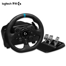 罗技（G） G923 G920游戏方向盘及踏板 赛车仿真模拟驾驶 力反馈 电脑游戏方向盘模拟器 G923黑色