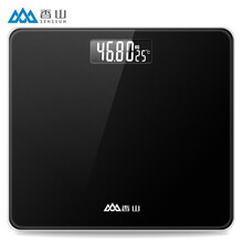 香山体重秤称重电子秤人体秤家用精准女生减肥健康秤EB829HJ 电池款黑色