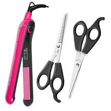 飞科（FLYCO）卷发棒 卷直两用迷你不伤发内扣直发器拉直板夹板防烫发空气刘海大卷蛋卷