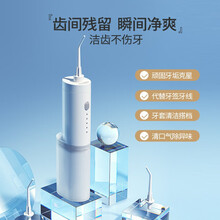 健丝美 电动冲牙器便携式正畸牙齿水牙线清洁牙结石洗牙器家用洁牙缝神器TX. 5喷头+3喷嘴+收纳袋+充电线