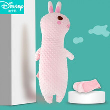 迪士尼（Disney）婴儿趴睡神器胀气抱枕安抚枕婴儿趴睡排气枕趴着睡飞机抱绒肠绞痛 小兔粉色 均码
