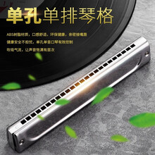 天鹅24孔单音口琴单排单孔专业演奏级学生高级成人初学入门 单排单孔A调【树脂琴格】