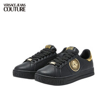 送男友 范思哲 Versace Jeans Couture男士休闲鞋 E0YWASK1-71974 BLACK-899黑色 42