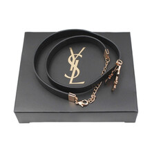 YSL圣罗兰自由至上女士黑色手链 颈链 项链 女士黑色手链 项链*1(带盒）