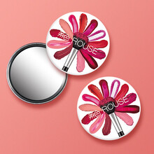 柔色化妆镜 随身便携镜小镜子美妆镜 1个