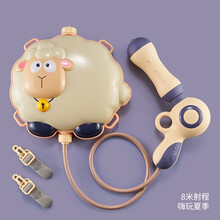儿童水枪玩具 背包水枪戏水玩具呲水喷水枪儿童玩具户外沙滩双肩背水壶高压喷射水枪 【大号10岁左右】绵羊背包水枪