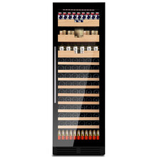 隐逸名望（EREMITE） EM180K家用红酒柜恒温风冷葡萄酒柜嵌入式红酒柜冷藏冰吧饮料柜 部分茶叶盒 全玻璃门