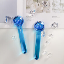 美容冰波球韩式能量水晶球 按摩眼部脸部导入美容院冰球大号2支装部分为预售，请咨询下单 深海蓝小号 防冻不结冰