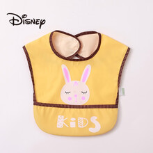 迪士尼（Disney）宝宝吃饭围兜围嘴口水巾防水夏季薄款儿童罩衣婴儿辅食超软食饭兜 小兔黄