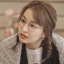 威斯贝斯 明星同款眼镜近视女可配防辐射抗蓝光眼睛框网红素颜平光 吴昕同款-黑金框 可试戴